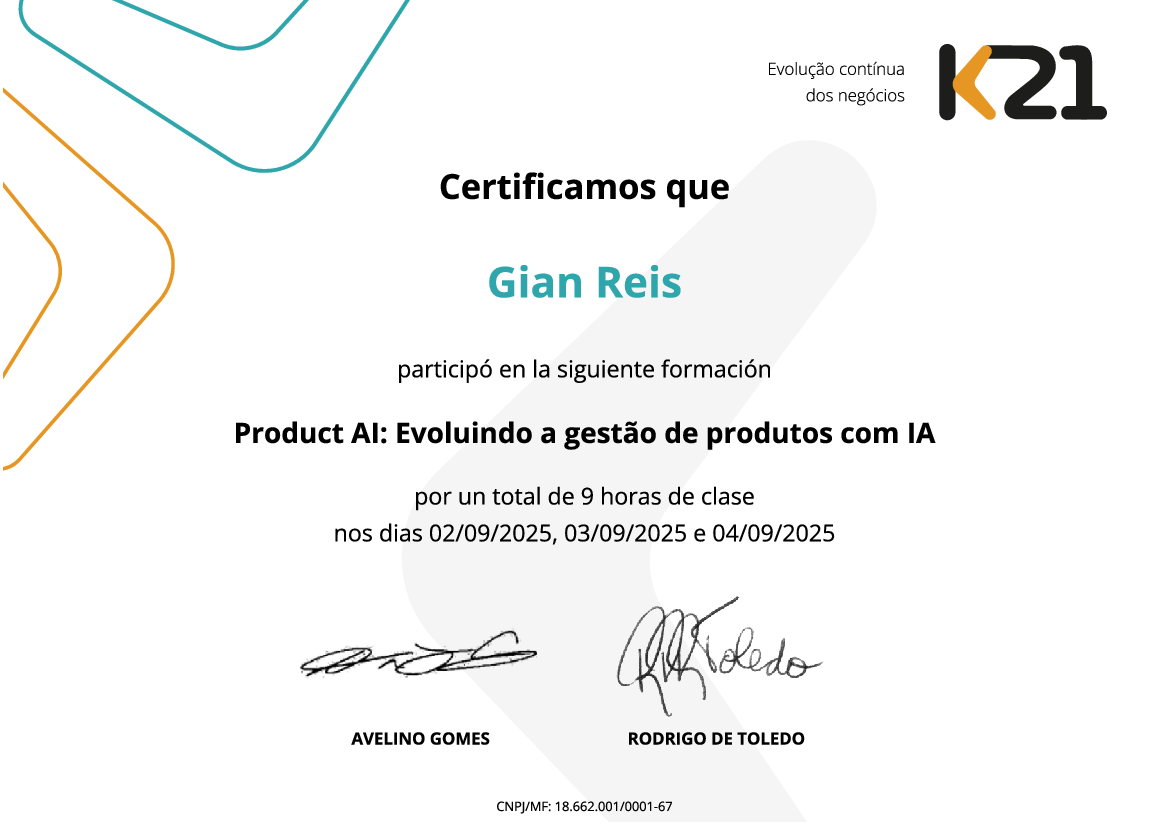 Certificado K21